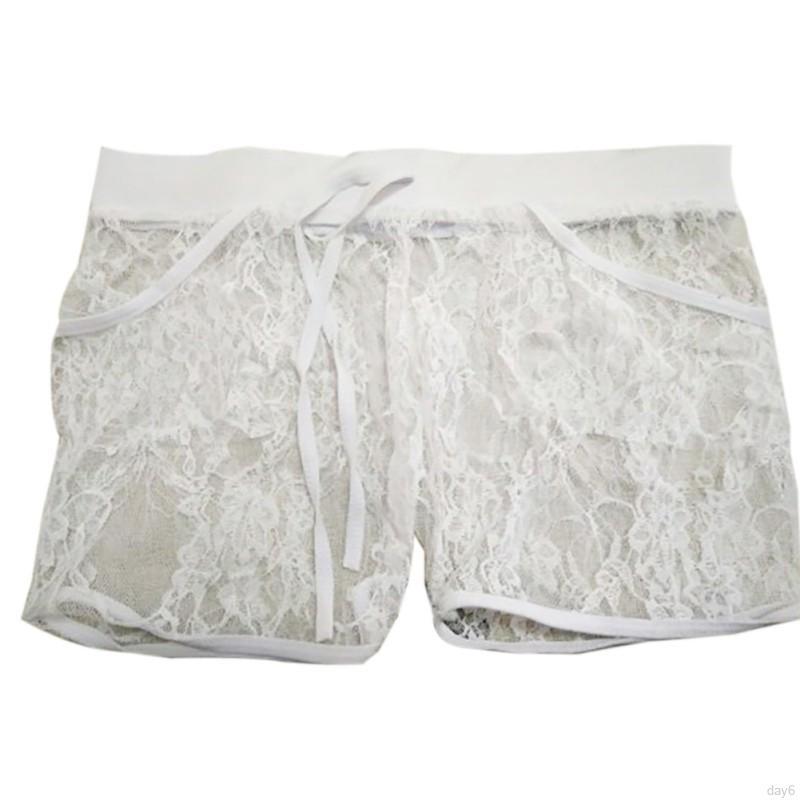 FREESHIP ĐƠN 99K_ Quần Sọt Chất Cotton Phối Ren Hoa Chất Liệu Co Giãn Cho Phái Nữ