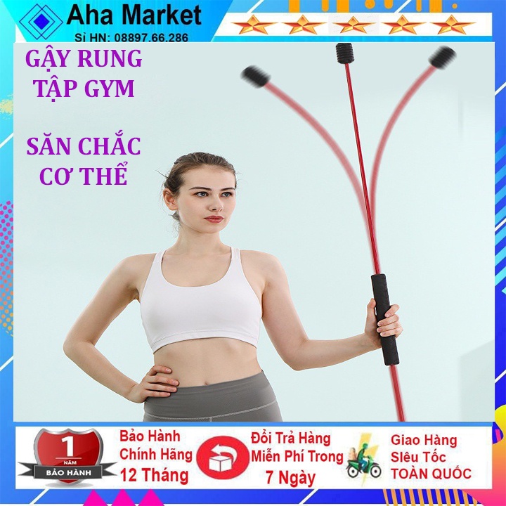 Gậy Rung Tập Gym - Thanh Rung FLEX BAR Đàn Hồi Tập Gym Đa Năng Làm Gọn Cơ Thể Săn Chắc Các Cơ Tại Nhà Siêu Bền