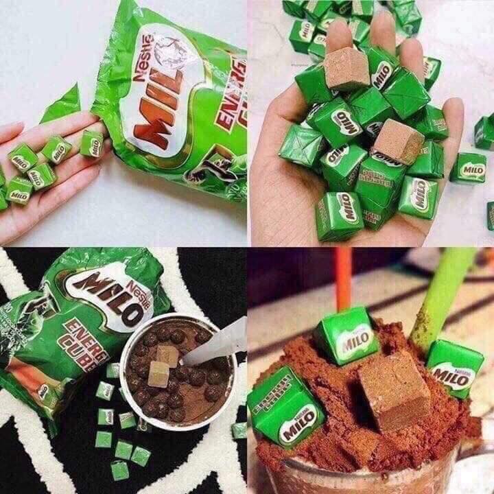 KẸO MILO CUBE GÓI 100 VIÊN DATE 12 THÁNG.