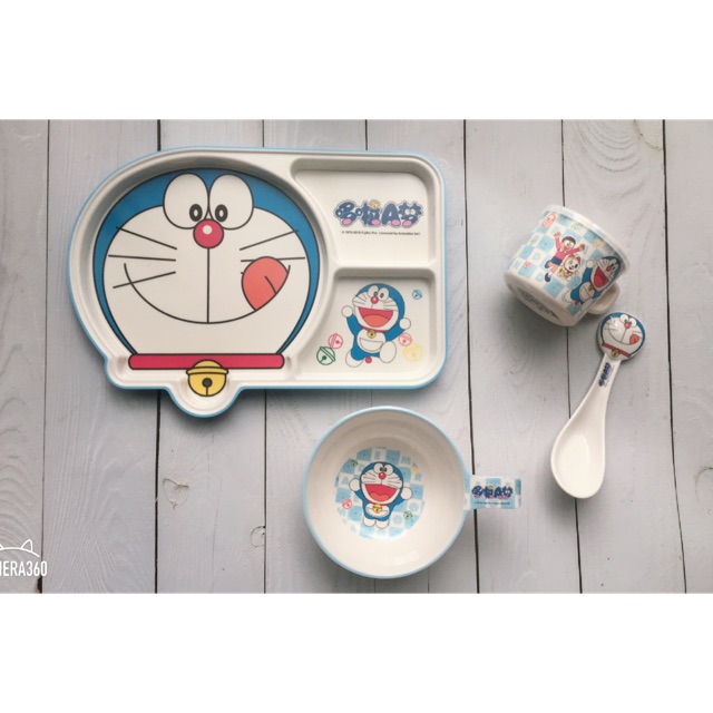 Combo khay và bát ăn dặm Doremon
