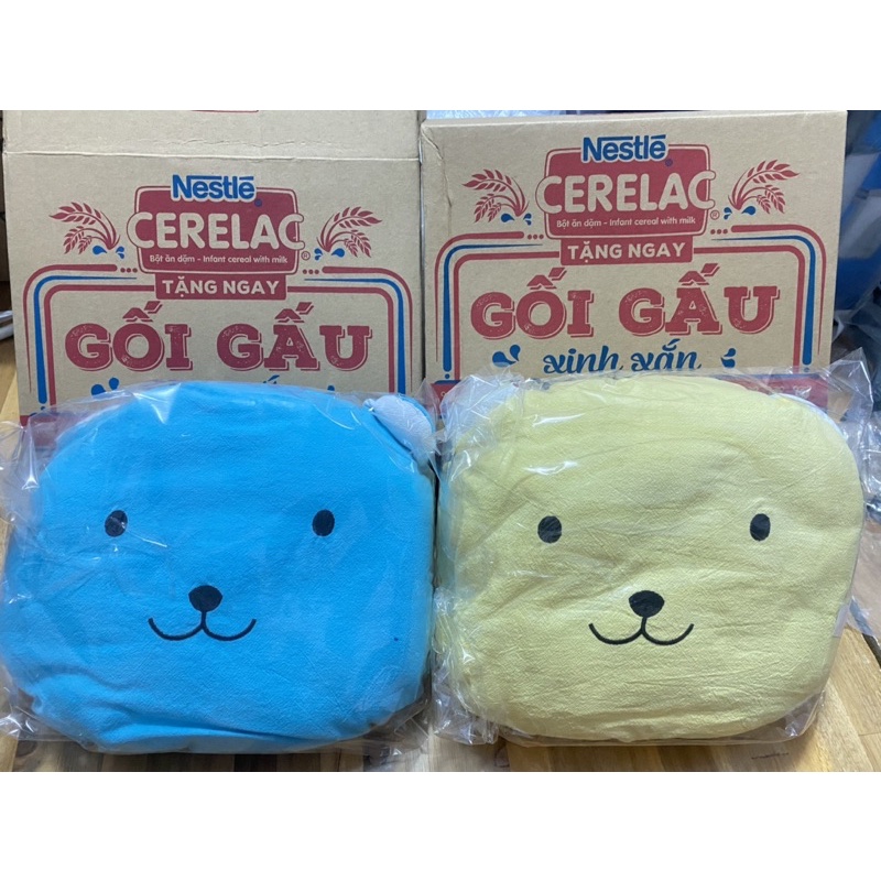 Gối nằm cho bé màu xanh / vàng/ Hồng