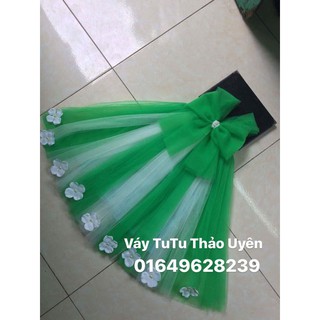 Freeship 99k toàn quốc_,Váy công chúa màu xanh lá cây xinh xắn