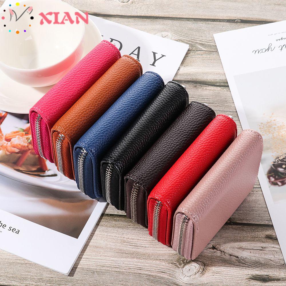 Ví Đựng Thẻ Đa Năng Có Khóa Kéo Thời Trang Ốp