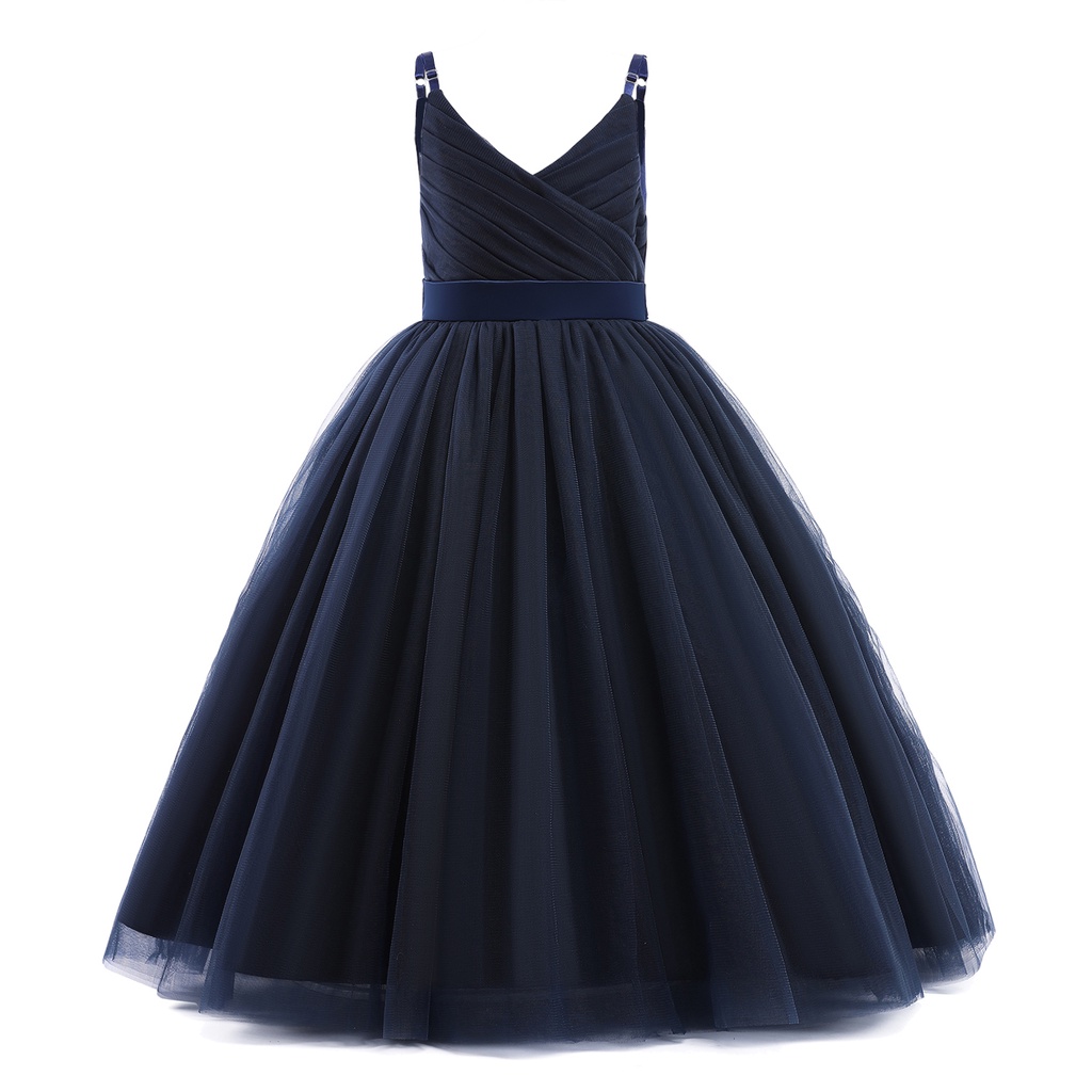 Đầm công chúa NNJXD dự tiệc vải lưới sang trọng cho bé gái 5-14 tuổi