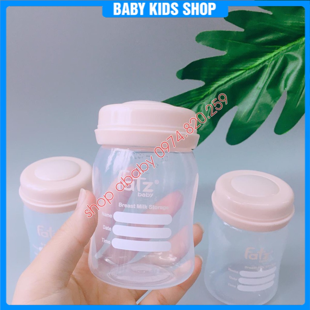 Bộ 3 bình đựng trữ sữa Fatz baby Hàn Quốc - Dung tích 150ml