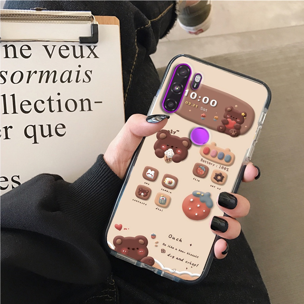 ỐP LƯNG VSMART ACTIVE 1 - ACTIVE 1 PLUS - ACTIVE 3 , IN HÌNH GẤU NÂU CHOCOLATE ĐÁNG YÊU.