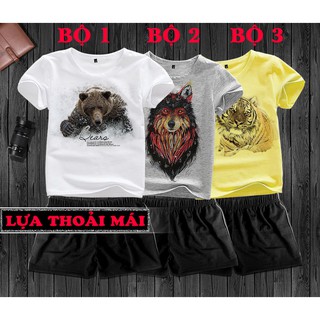 Quần áo cho trẻ Gấu lội nước, Chó sói đen đỏ, Hổ vàng nằm nghĩ