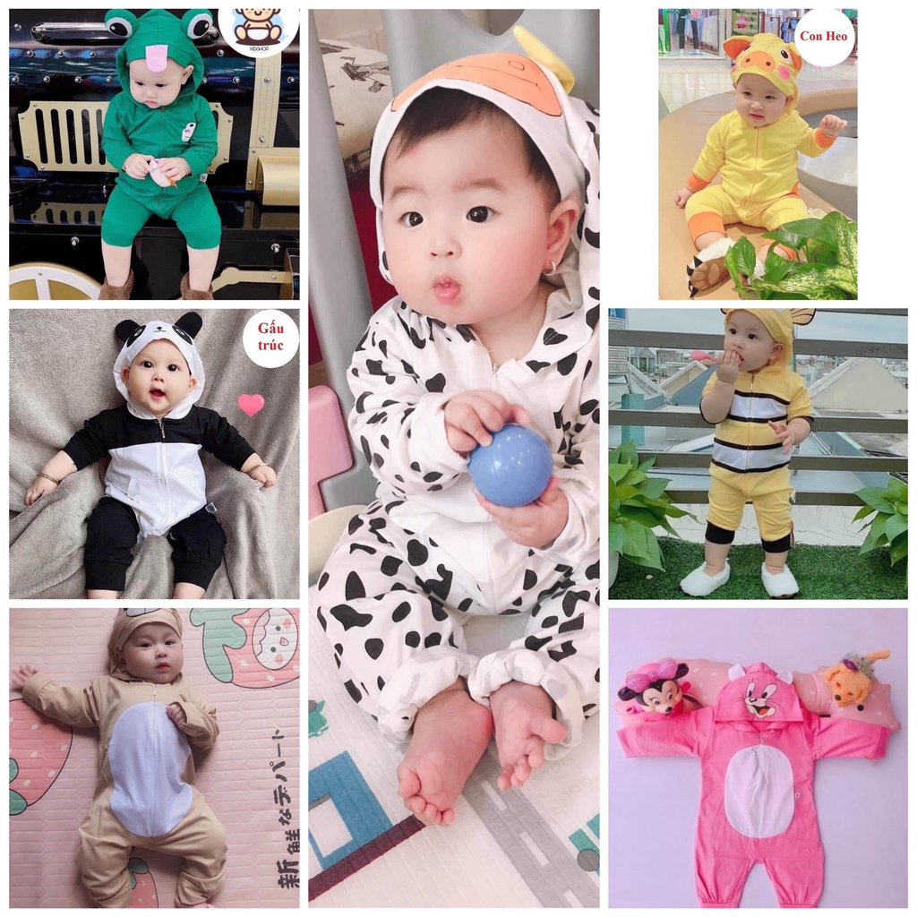 Body Thú Cho Bé Yêu - Các mẫu body thú xinh xắn cho bé trai bé gái