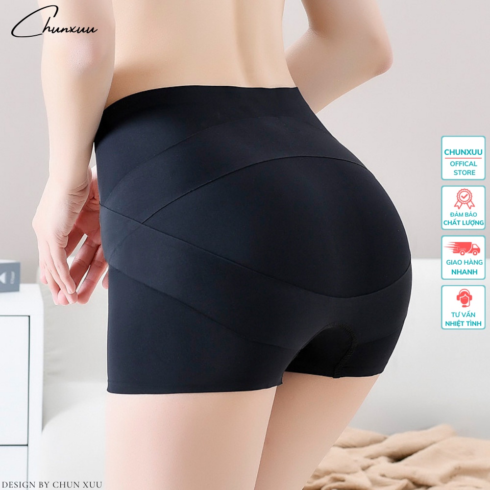 Quần mặc váy hỗ trợ nâng mông gen bụng thon gọn vải su mát lạnh không lộ viền ChunXuu- QV09