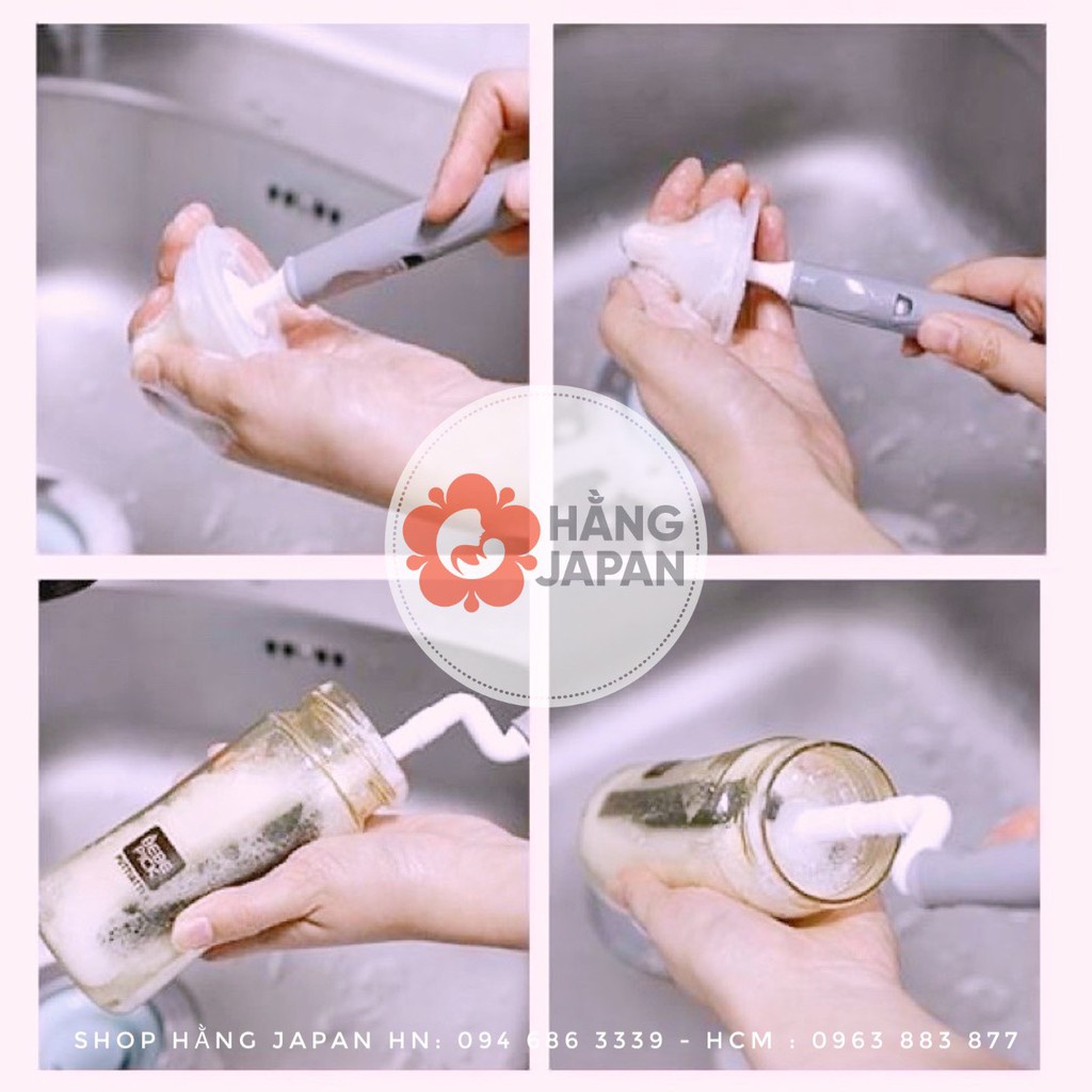 Cọ bình sữa và núm ty Putti Atti siêu sạch Hàn Quốc chính hãng