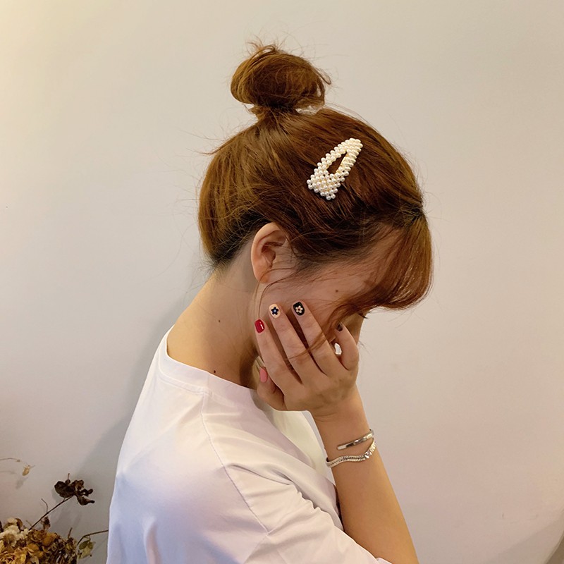 Kẹp tóc hạt ngọc giả KT02