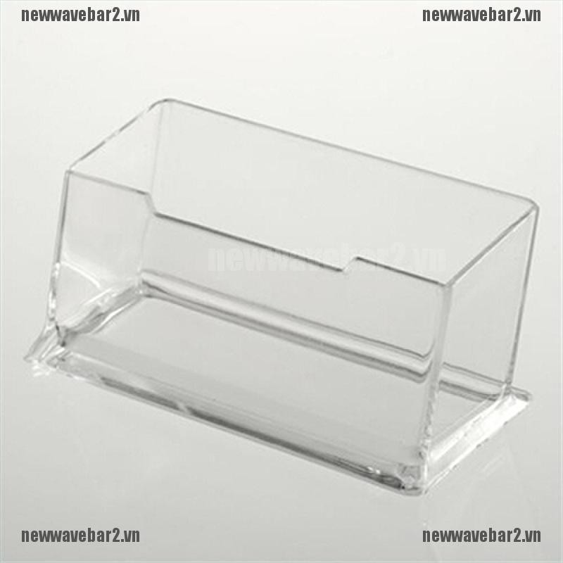 Set 2 Hộp Nhựa Acrylic Trong Suốt Trưng Bày Thẻ Tiện Dụng