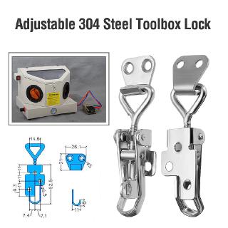 Hot！Adjustable SUS 304 Steel Toolbox Lock Toggle Latch Lockable Over Centre Fastener