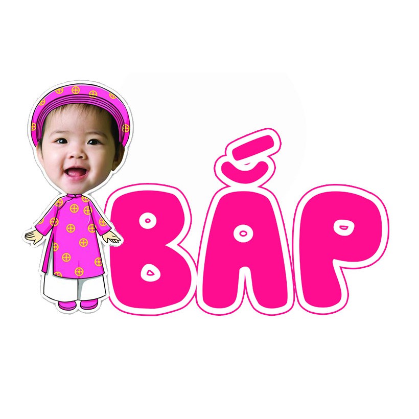 In Tên Bé Để Bàn Kèm Hình Chibi Mẫu Đẹp