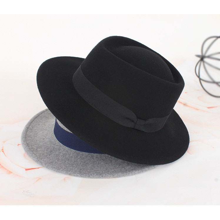 Mũ Phớt Fedora Nam Nữ Rộng Vành Cao Cấp Mugout FN09 - Nón Phớt Vintage Chụp Ảnh, Chất Nỉ | Nũ Chất HCM