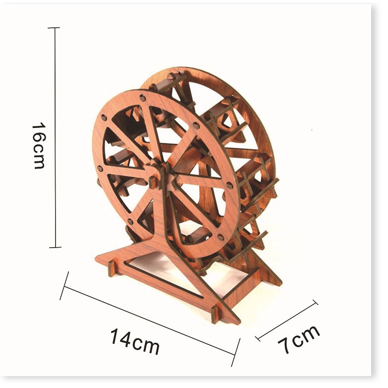 Xếp hình ba chiều bằng gỗ 3D. xây nhà nhỏ. nhạc cụ. xe cộ. mô hình lắp ráp. đồ trang trí quà tặng tự làm