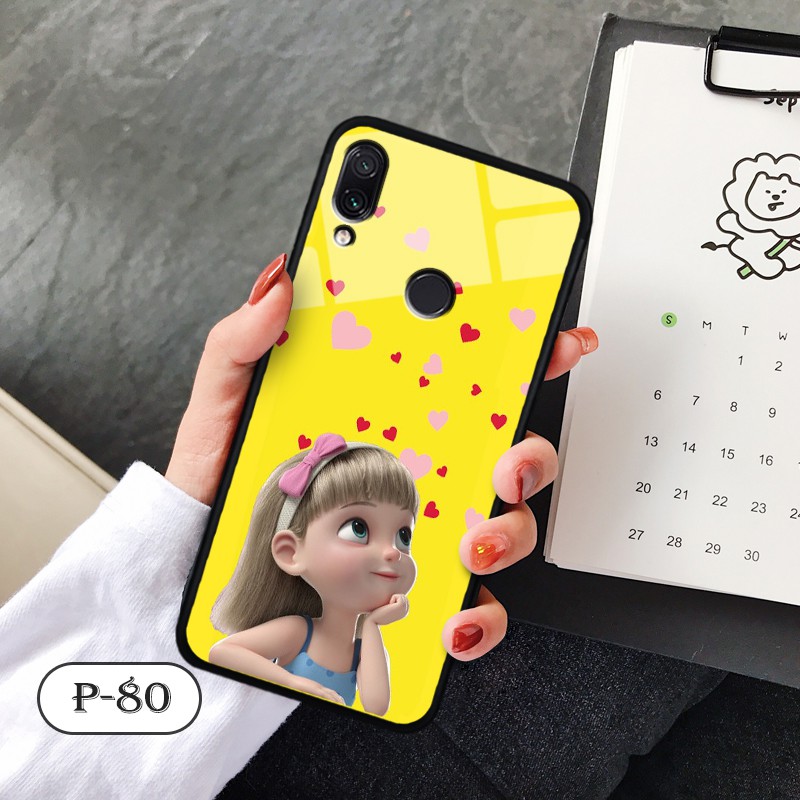 Ốp lưng kính 3D Xiaomi Redmi Note 7/ Note 7 Pro- hình cute