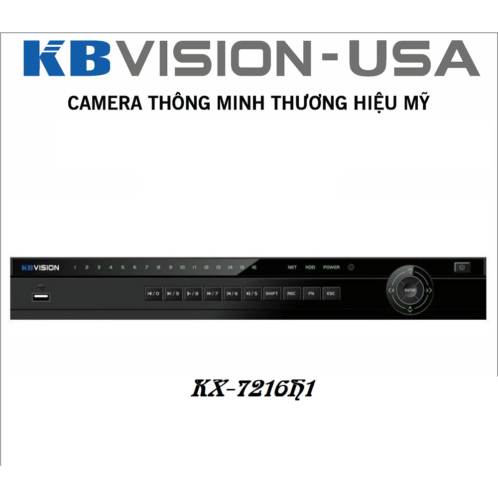 Đầu ghi hình camera 16 kênh 5 in 1 KBVISION KX-7216H1