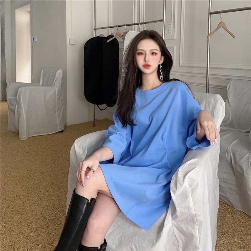 Áo Thun Cotton Tay Ngắn Dáng Thụng Thời Trang Mùa Hè Màu Sắc Ngọt Ngào phong cách Hàn Quốc Chất Đẹp Loại 1