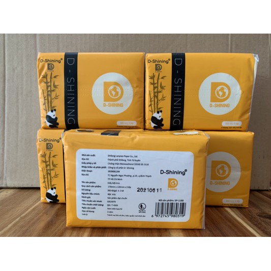 Nước Giặt Xả Cao Cấp D-Shining  + Tặng 5 Gói Giấy Gấu Trúc