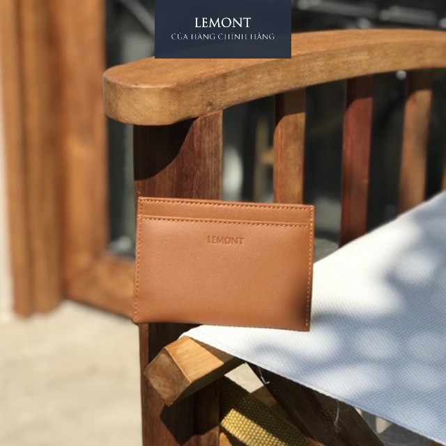 Ví da bò thật đựng thẻ Crush mỏng gọn - Thiết kế chính hãng từ Lemont.