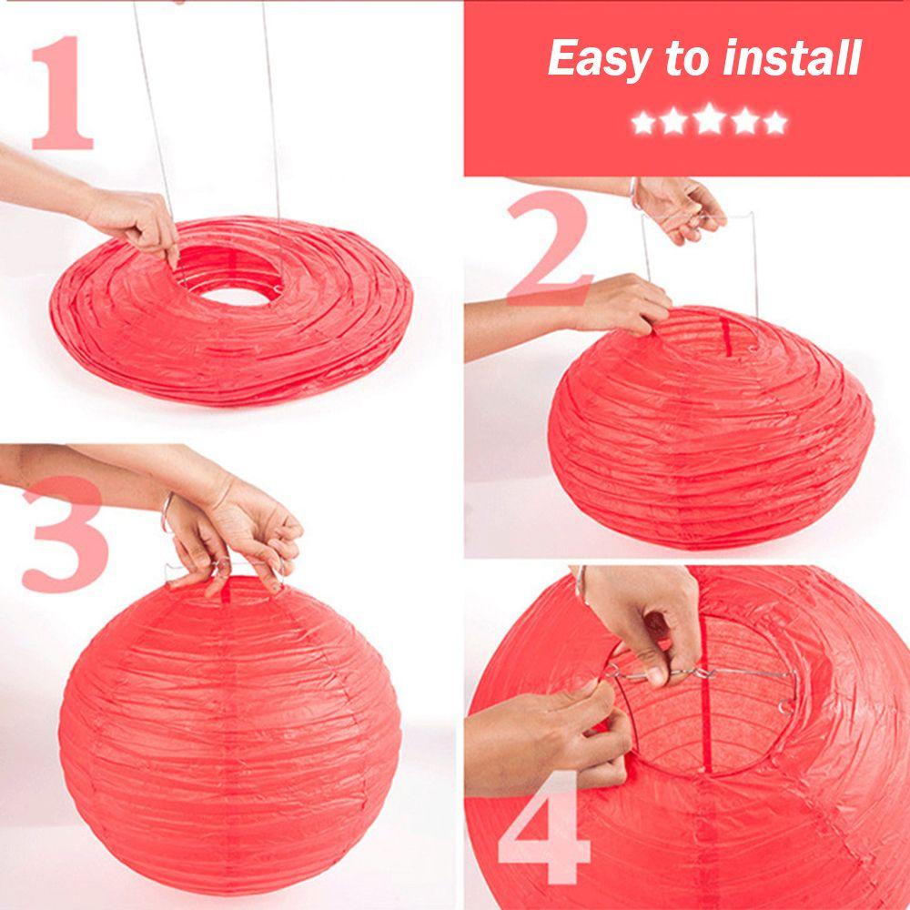 Lồng Đèn Giấy Hình Tròn Dùng Trang Trí Tiệc Sinh Nhật DIY