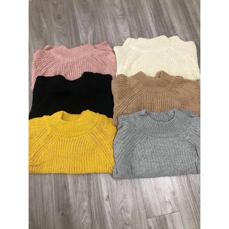 Áo len trễ vai cho nữ