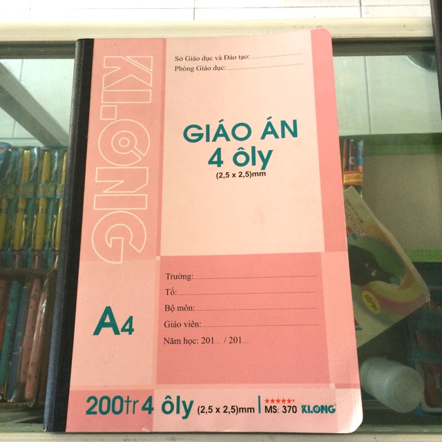 Sổ giáo án a4 ôly Klong 200tr (đl:70g/m2)