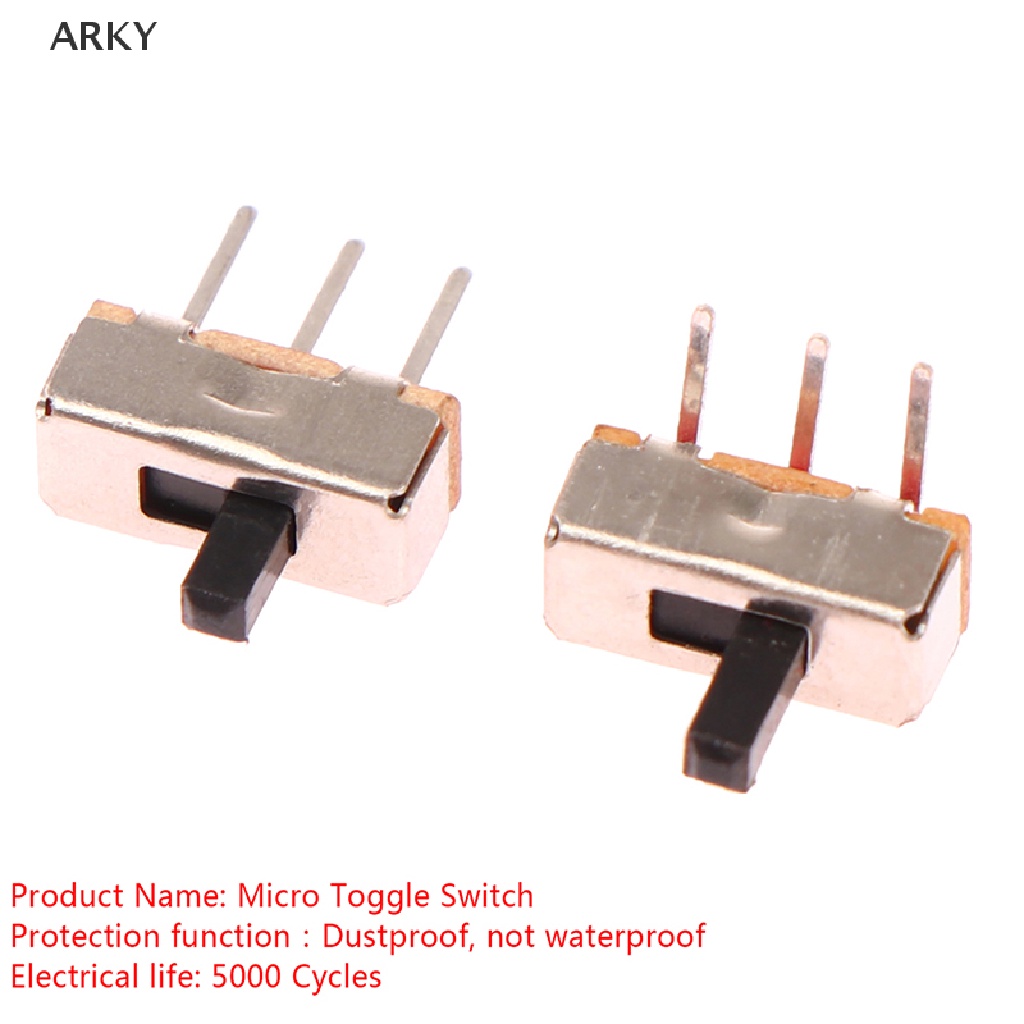 Set 10 Công Tắc Gạt Ngắt Tắt 2 Vị Trí SS12D00 3Pin 1P2T