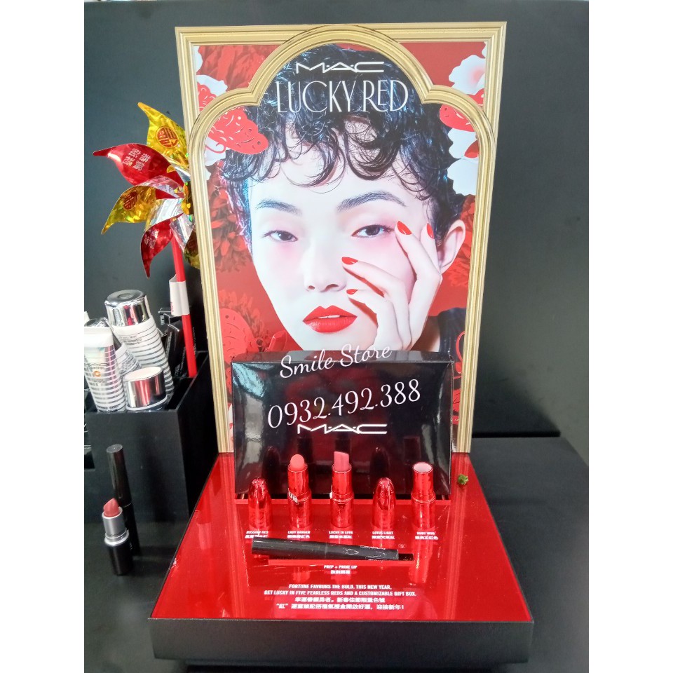 Son MAC Lucky Red màu Ruby Woo, Lady Danger, Russian Red cho Năm Mới 2019 (bản giới hạn)