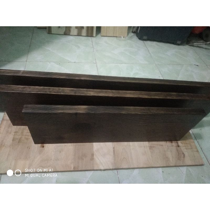 BỘ 3 KỆ GỖ THÔNG TREO TƯỜNG TỰ NHIÊN SIZE 60 80 1M - RỘNG 20CM DÀY 3CM