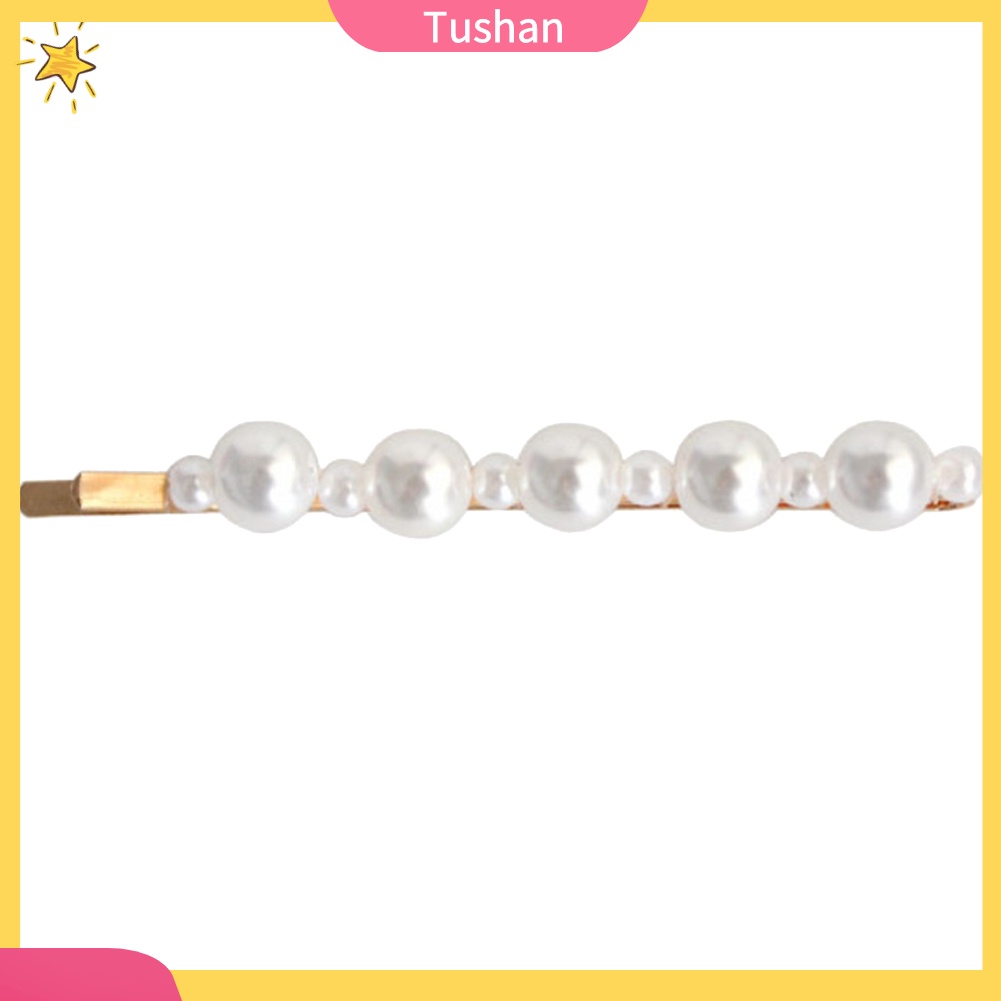 Kẹp tóc đính ngọc trai giả thời trang phù hợp làm quà tặng cho nữ/ bé gái