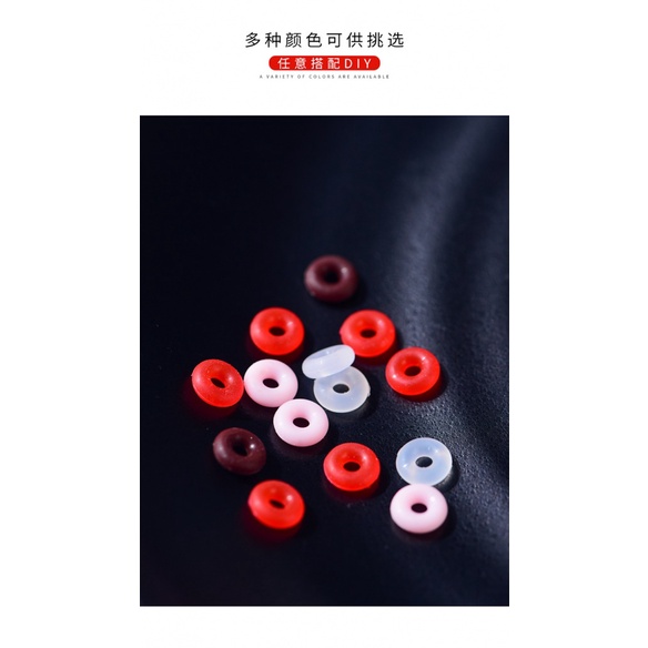 Vòng Tay Cao Su Cố Định Hạt Ngọc Trai Bằng Silicon Trong Suốt Chống Mòn Diy