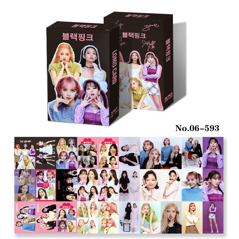 Hộp 30 Ảnh Lomo Card Nhóm Nhạc Hàn Quốc BLACKPINK Gidle F4