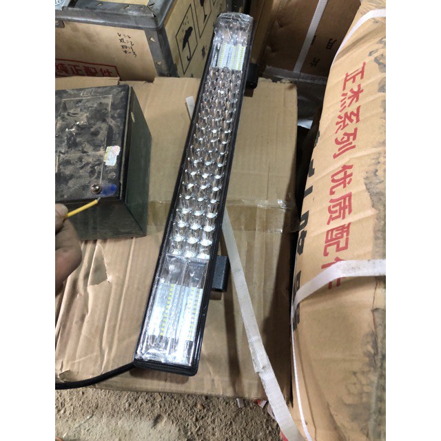 Led 3 hàng 50cm trắng led ô tô xe máy tàu bè