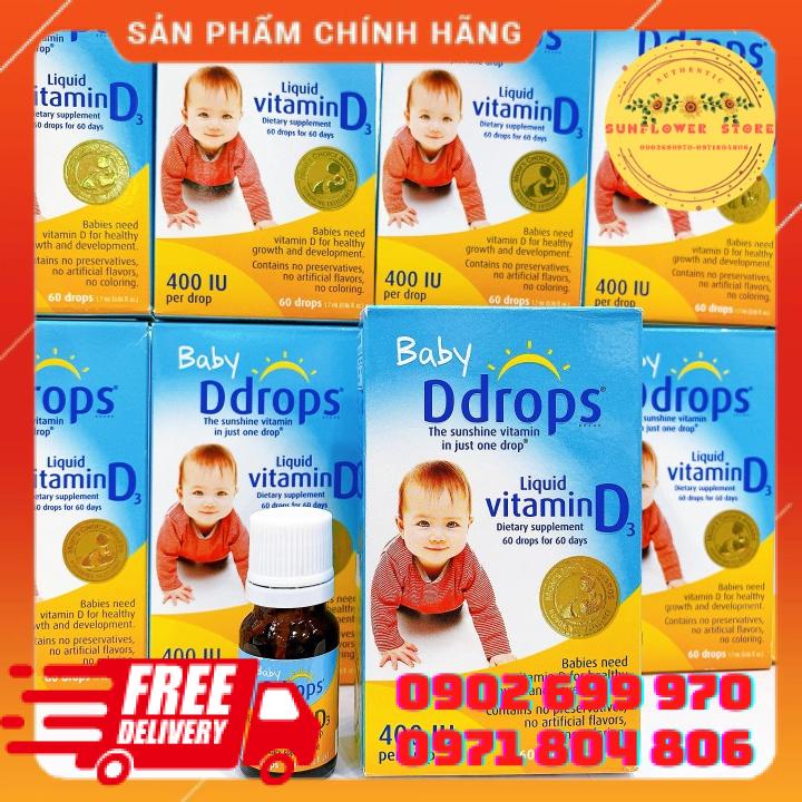 Hàng mỹfreeshipchính hãng baby drop vitamin d3 nhỏ giọt cho bé từ sơ sinh - ảnh sản phẩm 1