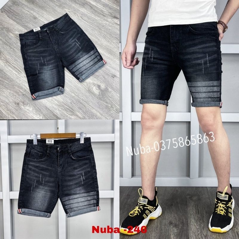 Quần short jean nam mẫu mới đẹp giá rẻ,quần bò TCS 246