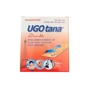 BĂNG DÍNH Y TẾ CÁ NHÂN UGO TANNA - Hộp 102 miếng