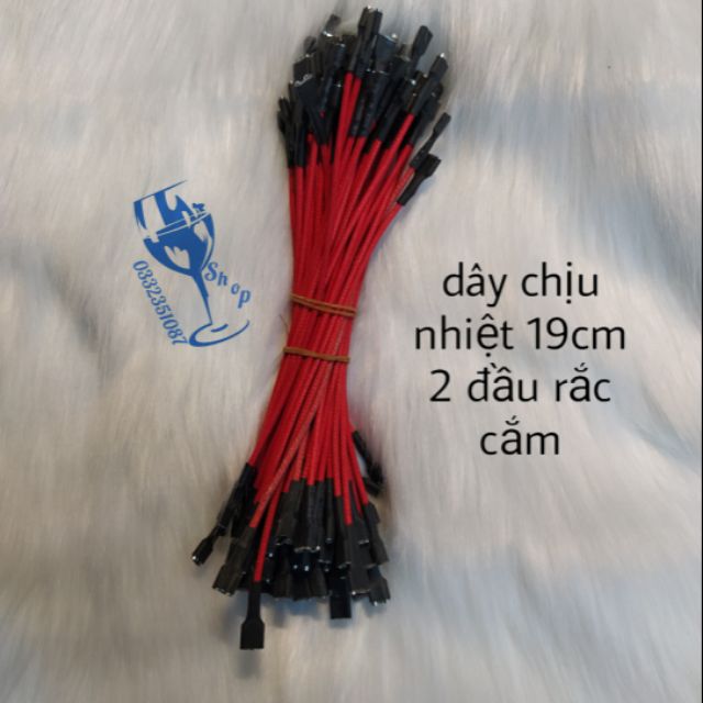 Dây chịu nhiệt 19cm có 2 đầu rắc cắm