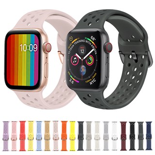 Dây đeo silicone có khóa kim loại thời trang cho đồng hồ đeo tay thông minh Apple iWatch 42mm/ 38mm 3 2 1 T500