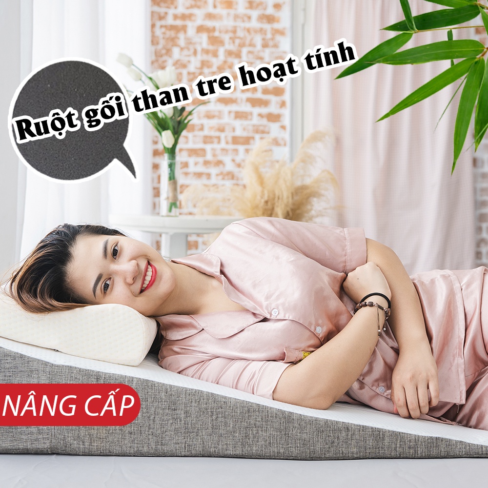 Gối chống trào ngược dạ dày cho người lớn HI-SLEEP thế hệ thứ 2 - Lớn hơn - Chống trượt - Thoải mái hơn