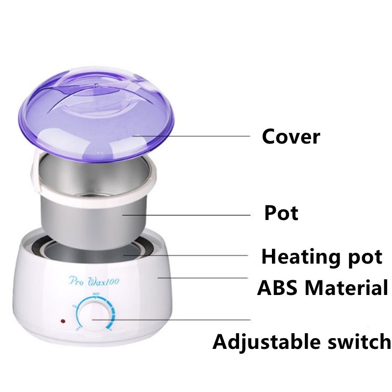 Wax Heater Professional Wax Warmer Depilation Rụng lông Máy làm nóng hạt Wax Beans Máy sưởi hạt Máy tẩy lông Bộ công cụ