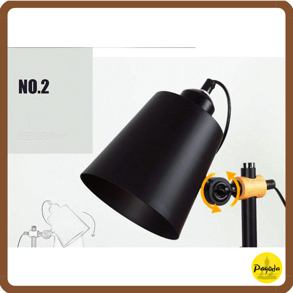 Đèn để bàn gỗ làm việc, đọc sách, decor MS01 =&gt; Follow shop để nhận mã giảm giá