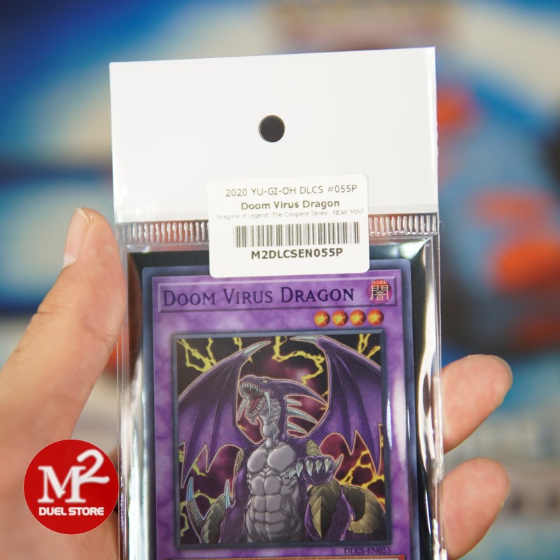 Lá bài Yugioh DLCS-EN055P Doom Virus Dragon – Ultra Rare PURPLE - Đóng gói theo tiêu chuẩn M2SCCQ-Lite