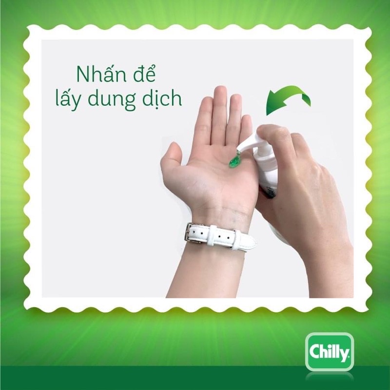 Dung dịch vệ sinh phụ nữ chilly 200ml chính hãng