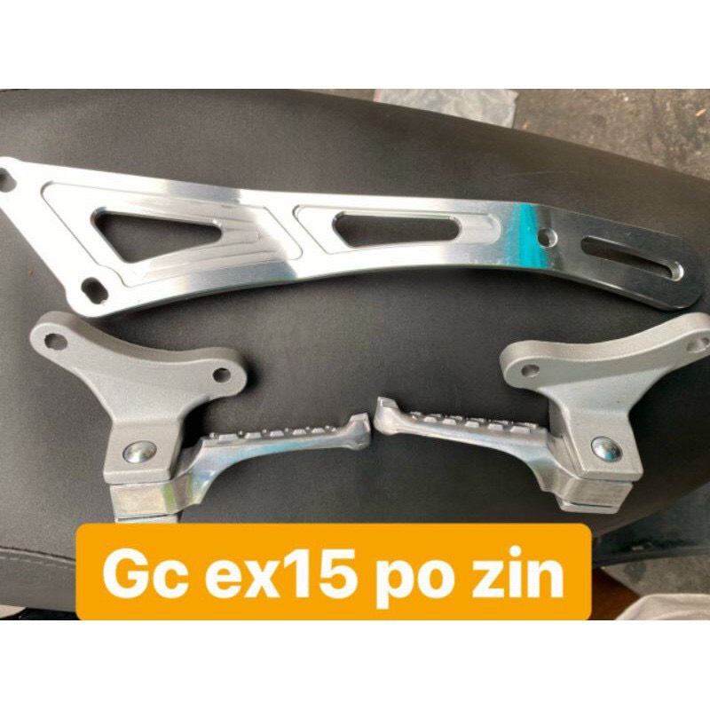 EXCITER 150, Gác chân sau Exciter 150 kiểu Thailand gắn Pô Zin phụ kiện Exciter 150