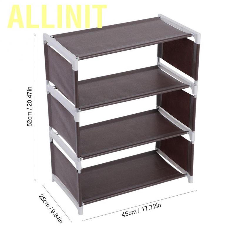 Kệ Nhựa Để Giày 4 Tầng 8 Ngăn Tiện Lợi