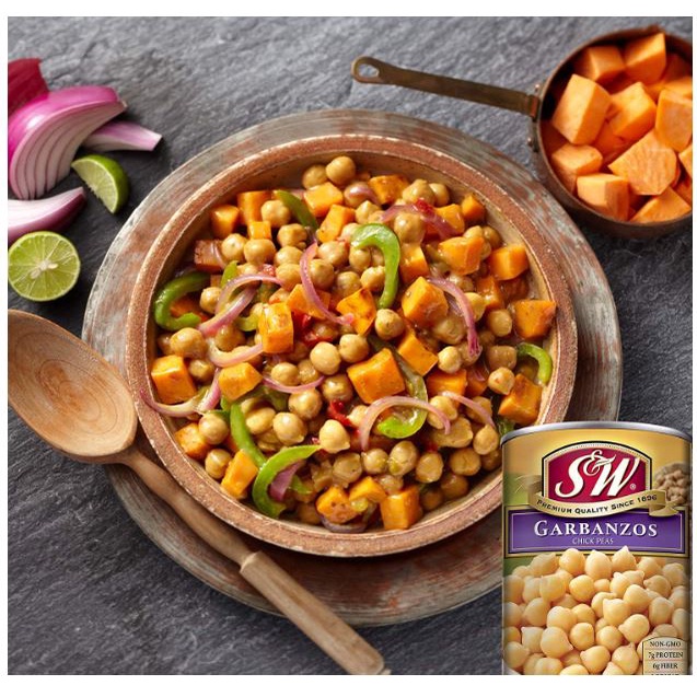 Đậu gà S&amp;W Garbanzo Chick Pea Beans 425gr