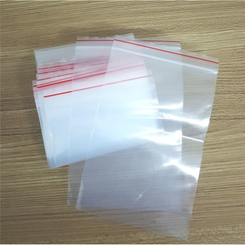 Túi Zip Bạc / Túi Zip Trong / Túi Zip Chỉ Đỏ (1 Lạng) - Có Nhiều Size