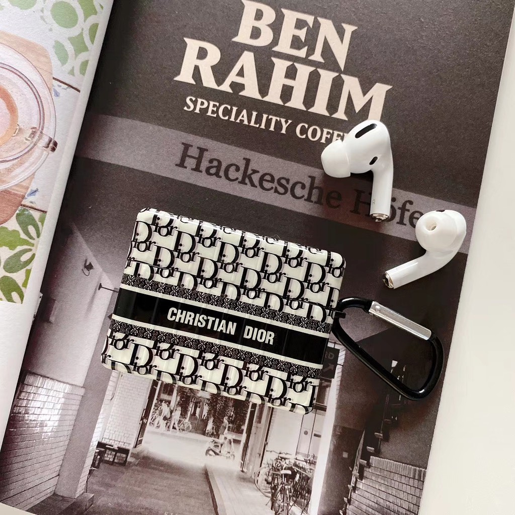 Thương hiệu lớn âu mỹ dior apple airpods pro hộp đựng tai nghe bluetooth airpods1/2 dior street wear pro shock-resist protection case